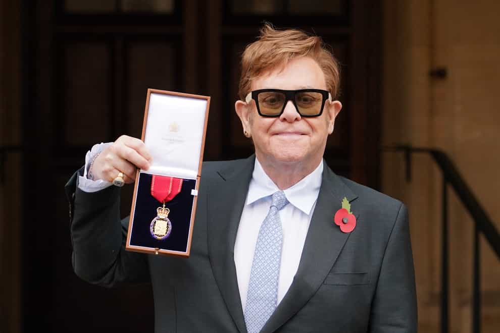 Sir Elton John (Dominic Lipinski/PA)