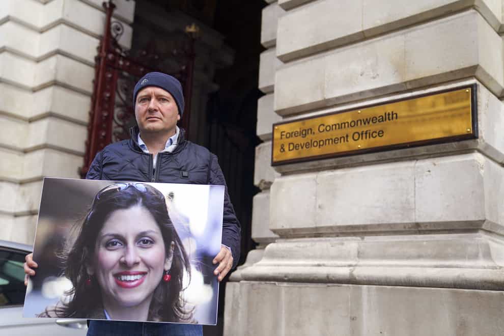 Richard Ratcliffe, the husband of Nazanin Zaghari-Ratcliffe, is on hunger strike after his wife lost her latest appeal in Iran (Steve Parsons/PA)