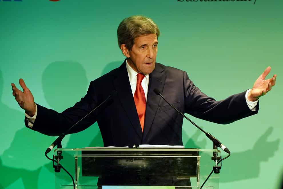 John Kerry said China and the US will work together to tackle climate change (Andrew Milligan/PA)