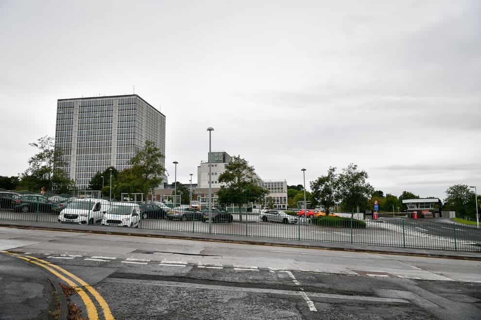 A view across the visitors’ car park at the Driver and Vehicle Licensing Agency (Ben Birchall/PA)