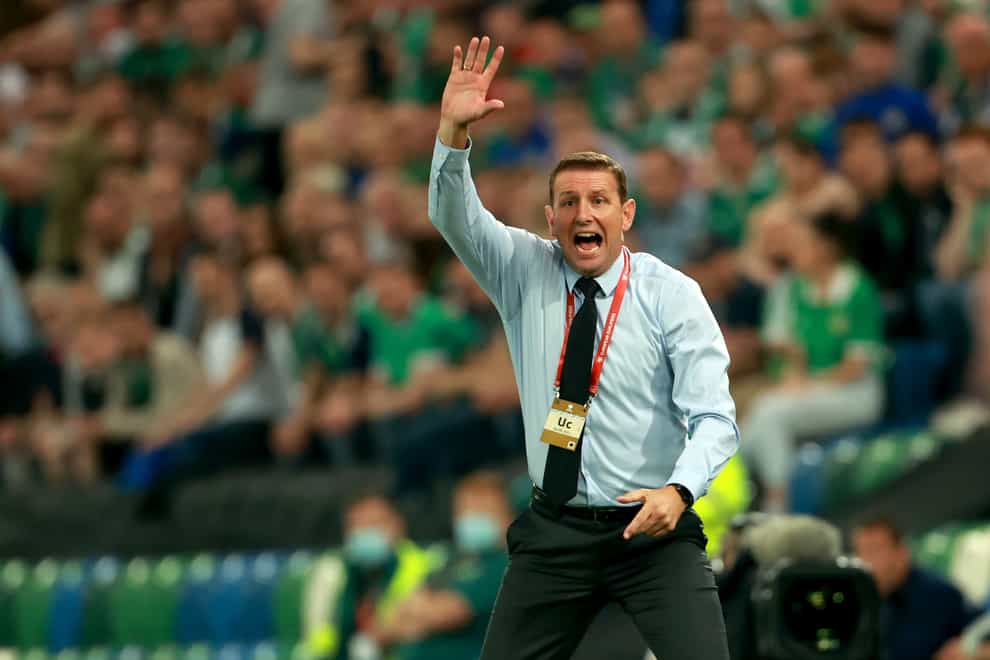 Ian Baraclough will lead Northern Ireland into their final World Cup qualifiers this weekend (Liam McBurney/PA)
