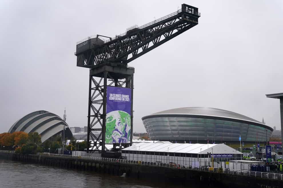 The Cop26 climate summit is taking place in Glasgow (Andrew Milligan/PA)
