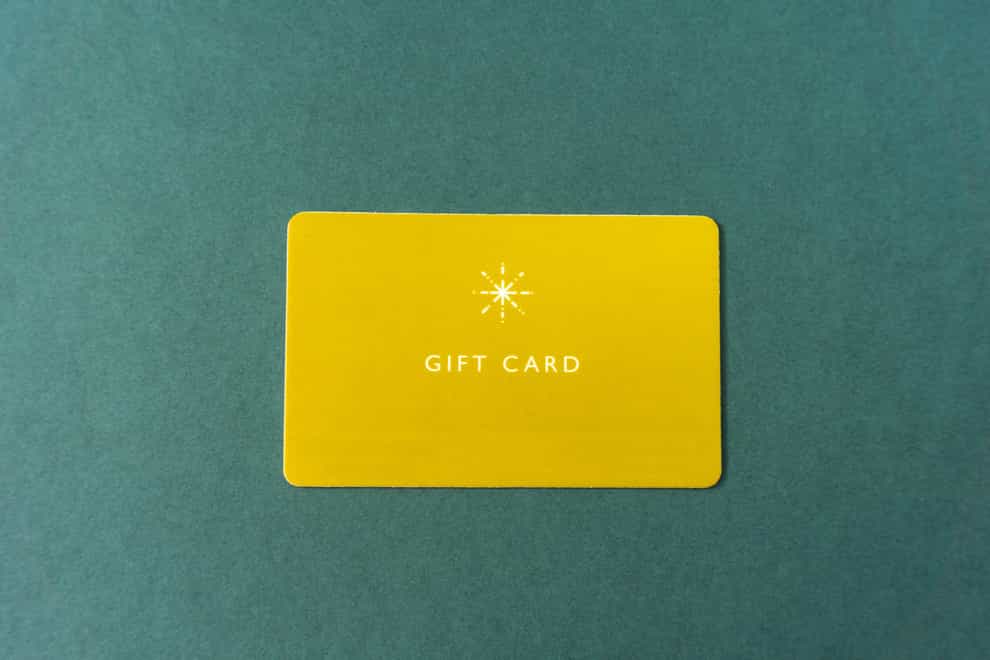 Gift card (Alamy/PA)