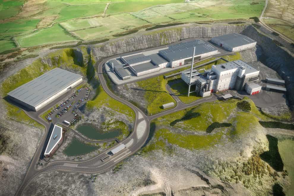 The waste management facilities arc21 hopes to develop at Hightown Quarry, Mallusk (arc21/PA)