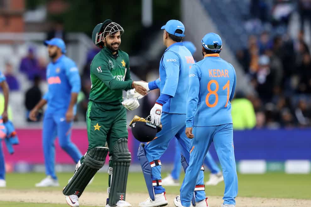 India and Pakistan do not play bilateral series against each other (Martin Rickett/PA)