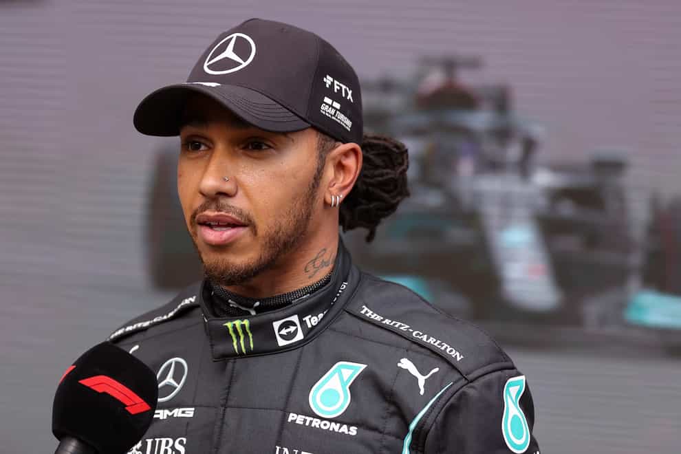 Mercedes driver Lewis Hamilton is battling to stay in the title race (Lars Baron/Pool via AP)