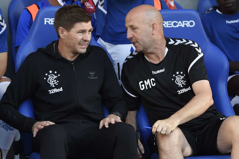 Gary McAllister (right) has joined Steven Gerrard in trading Rangers for Aston Villa (Ian Rutherford/PA)