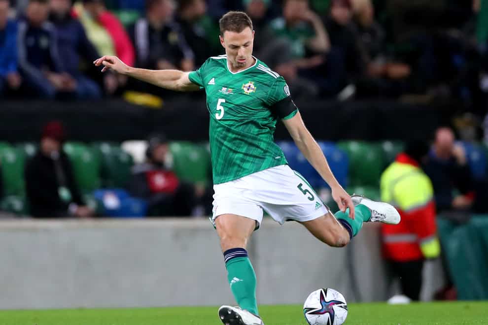 Jonny Evans returned for Northern Ireland in Friday’s win over Lithuania (Liam McBurney/PA)