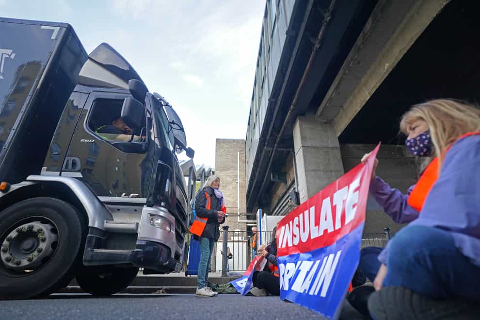 Insulate Britain protesters could face a six-month deadline under amendments being put forward by the Government on Monday (Victoria Jones/PA)