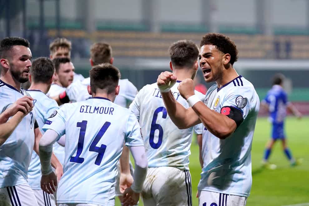 Che Adams and his Scotland team-mates are looking to build on victory in Moldova (Tim Goode/PA)