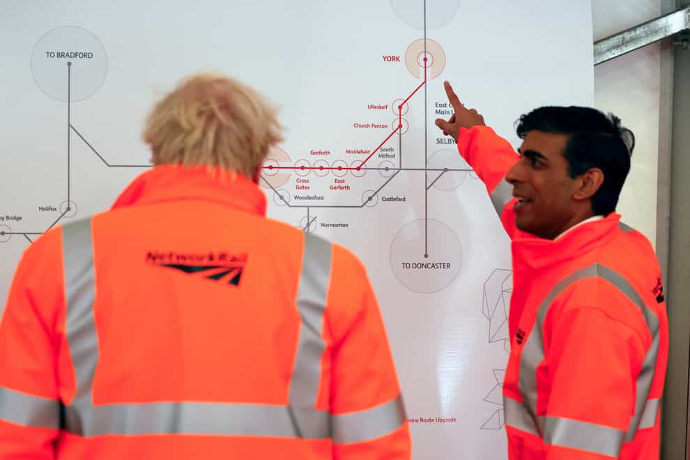 Prime Minister Boris Johnson committed to building Northern Powerhouse Rail as recently as last month (Phil Noble/PA)