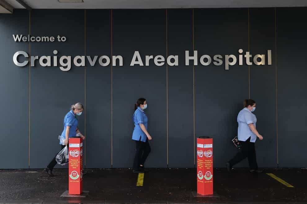 Ambulances were diverted away from Craigavon Area Hospital on Sunday night (Liam McBurney/PA)