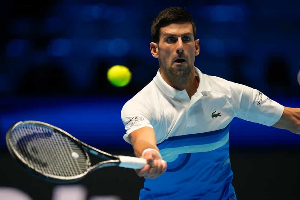 Novak Djokovic defeated Casper Ruud in Turin (Luca Bruno/AP)