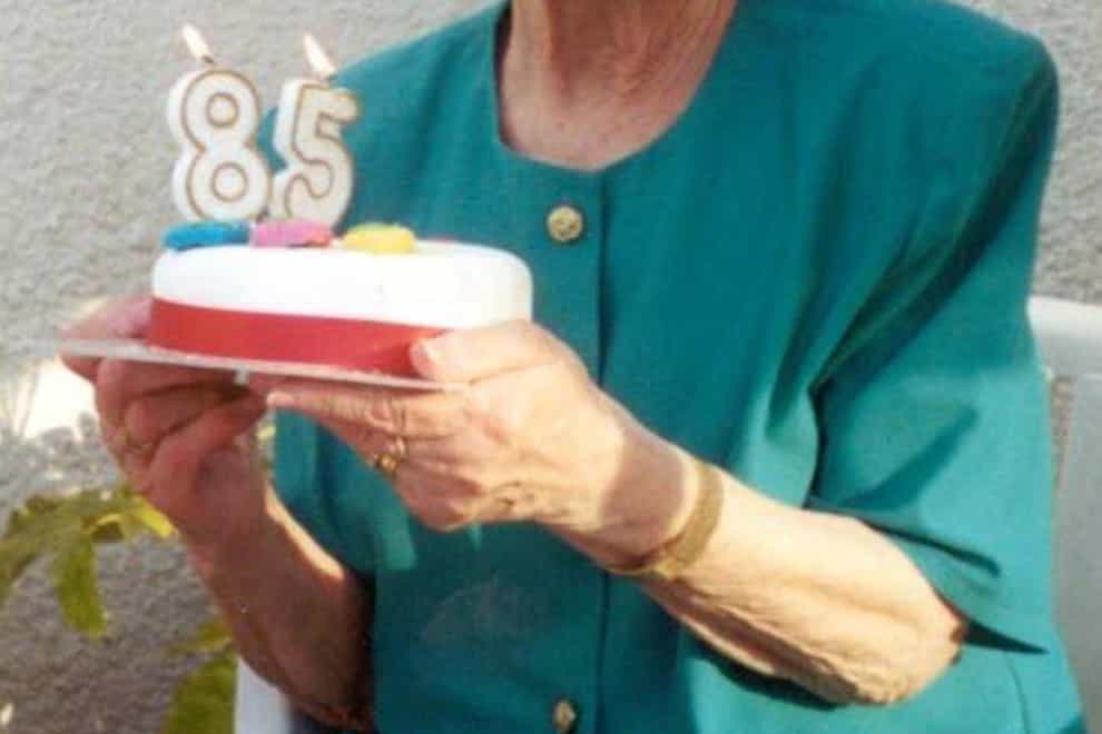 Hilda Lockert on her 85th birthday (Metropolitan Police/PA)