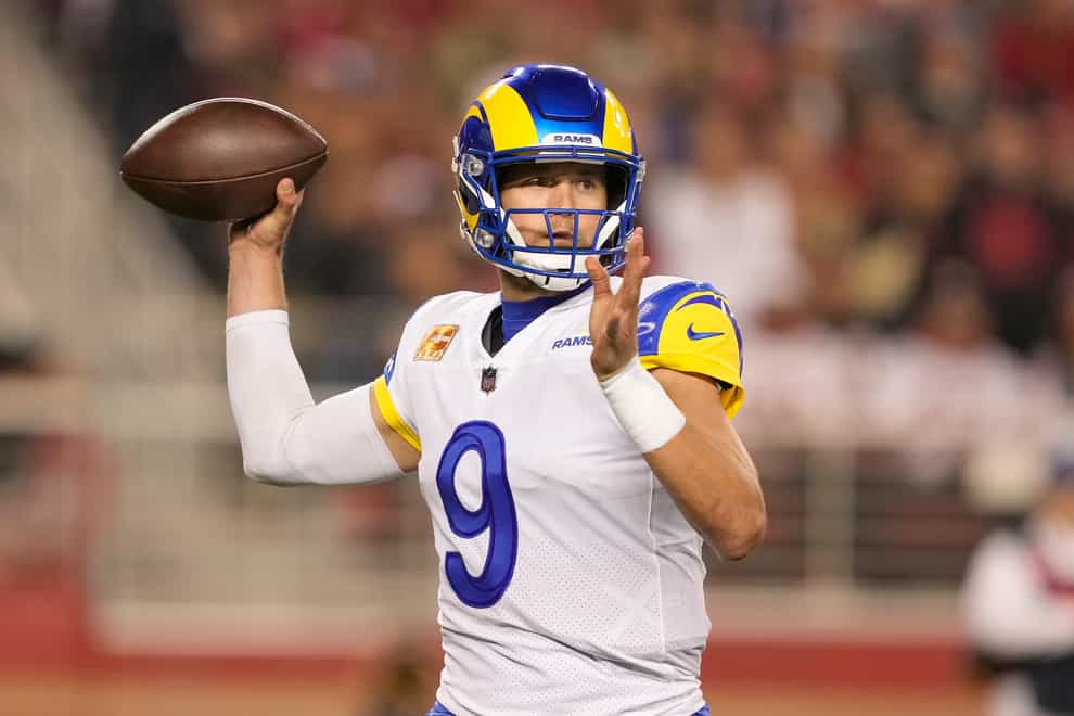 Los Angeles Rams quarterback Matthew Stafford (Tony Avelar/AP)