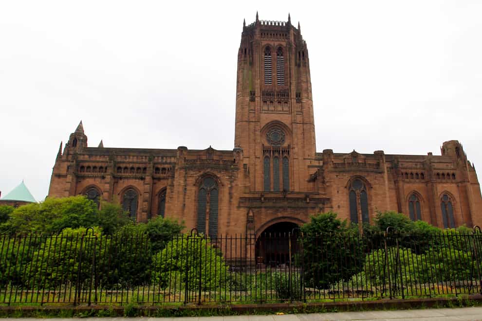 A general view of the Liverpool Anglican Cathedral in Liverpool (Peter Byrne/PA)