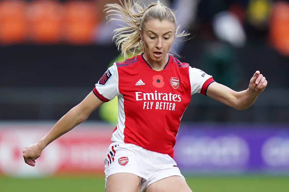 Leah Williamson suffered the injury in Arsenal’s 1-1 draw with Tottenham (Tess Derry/PA)