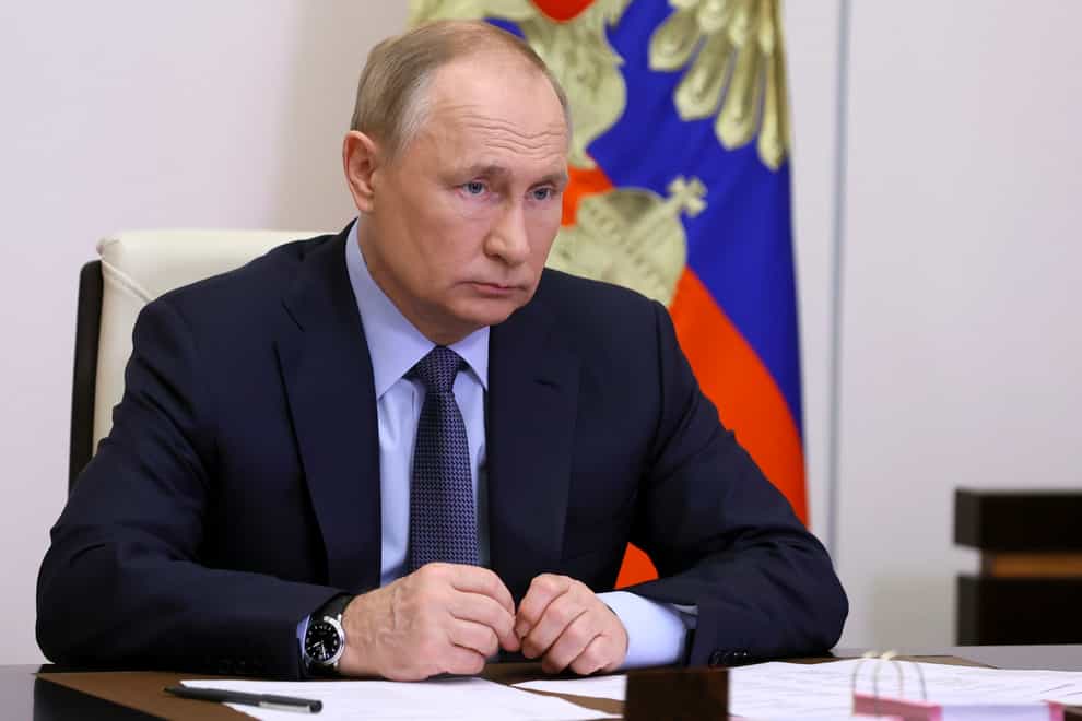 Boris Johnson has warned Vladimir Putin against making a ‘tragic mistake’ as tensions rise on the border between Russia and Ukraine (Mikhail Metzel/AP)