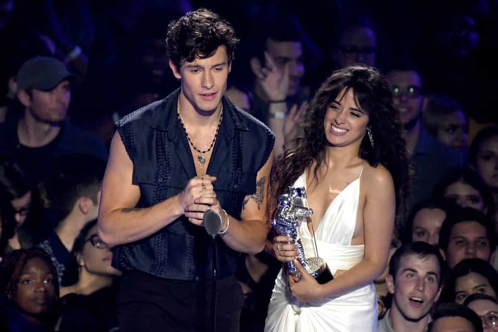 Shawn Mendes and Camila Cabello at MTV Video Music Awards 2019 (PA)