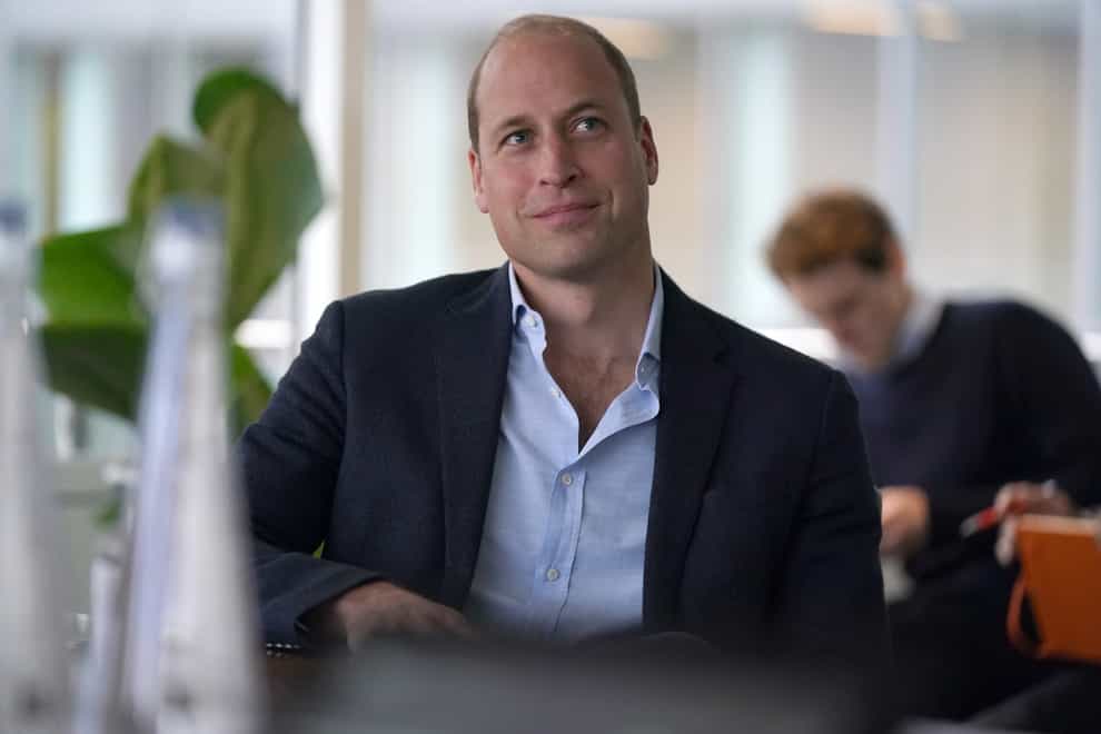The Duke of Cambridge during a visit to Microsoft HQ in Reading (Steve Parsons/PA)