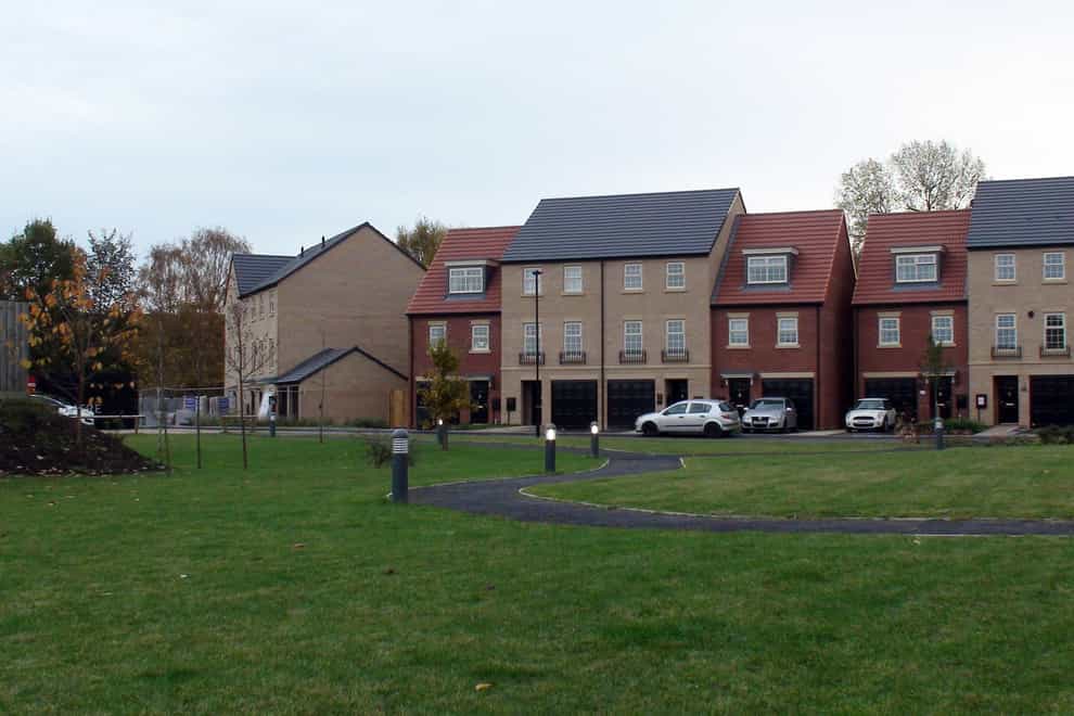 Houses on the new Shimmer estate in Mexborough, South Yorkshire, had to be sold as a result of HS2 plans (Amy Murphy/PA)