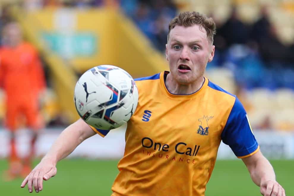 Mansfield are waiting on the fitness of George Maris (Isaac Parkin/PA)