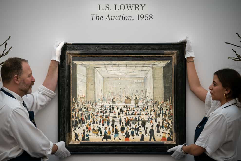 The Auction by LS Lowry (Aaron Chown/PA)