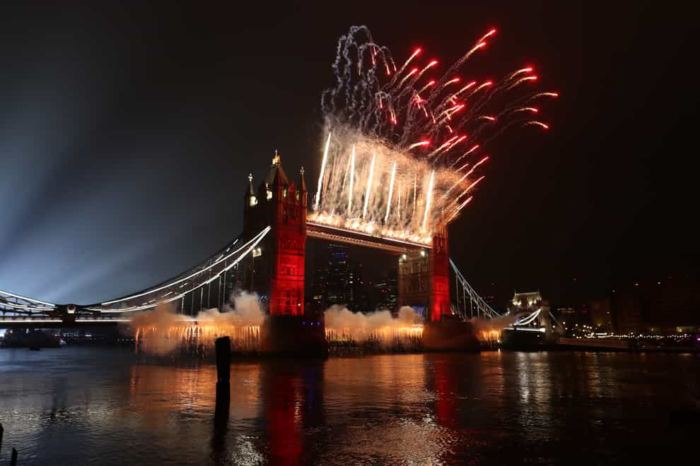 The traditional fireworks display in London has been cancelled because of continuing uncertainty over Covid (Jonathan Brady/PA)