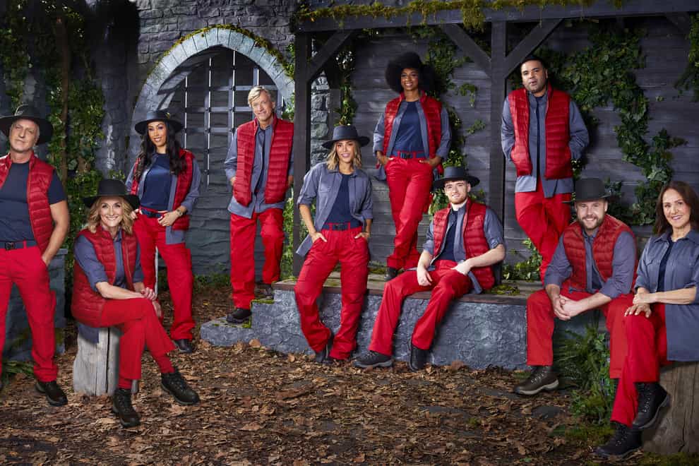IMAGE MUST BE CREDITED TO ITV. Undated handout photo issued by ITV of David Ginola, Louise Minchin, Snoochie Shy, Richard Madeley, Frankie Bridge, Kadeena Cox, Matty Lee, Naughty Boy, Ben Miller and Arlene Phillips who star in the new series of I’m a Celebrity…Get Me Out of Here! Issue date: Monday November 15, 2020. See PA story SHOWBIZ Celebrity. Photo credit should read: Joel Anderson/ITV NOTE TO EDITORS: This handout photo may only be used in for editorial reporting purposes for the contemporaneous illustration of events, things or the people in the image or facts mentioned in the caption. Reuse of the picture may require further permission from the copyright holder. … I’m A Celebrity? Get Me Out Of Here! … 08-11-2020 … UK … Photo credit should read: ITV/PA Media. Unique Reference No. 56537634 …