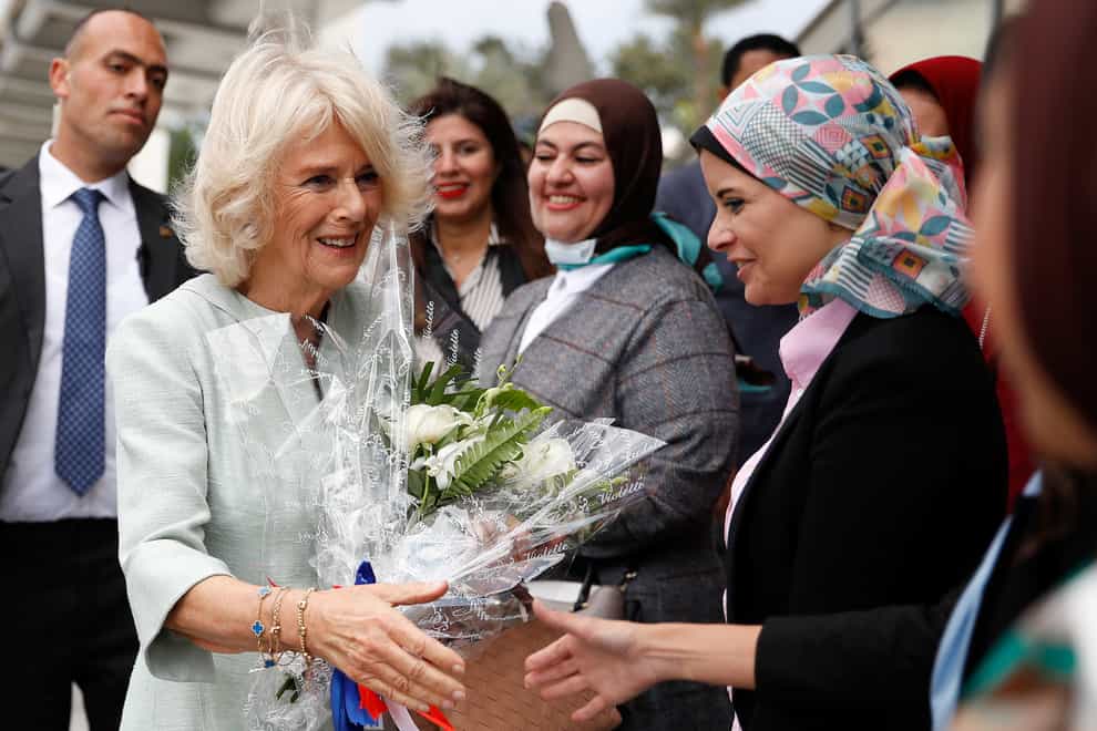 The Duchess of Cornwall described her visit to Egypt as ‘brilliant’ (Peter Nicolls/PA)