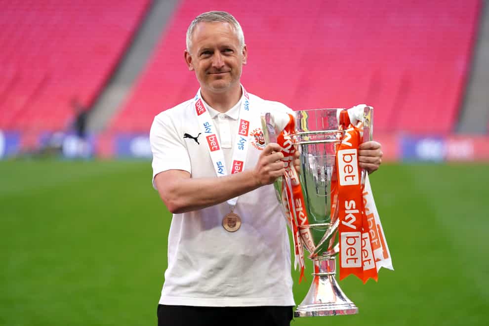 Blackpool manager Neil Critchley has signed a contract extension until June 2026 (Zac Goodwin/PA)