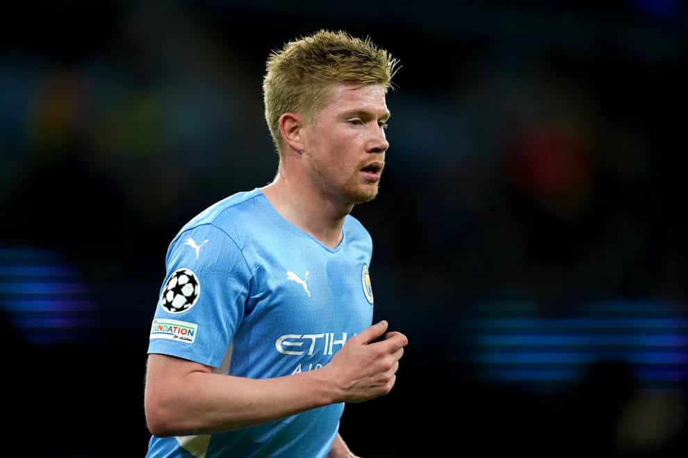 Manchester City’s Kevin De Bruyne has tested positive for Covid-19 (Martin Rickett/PA)