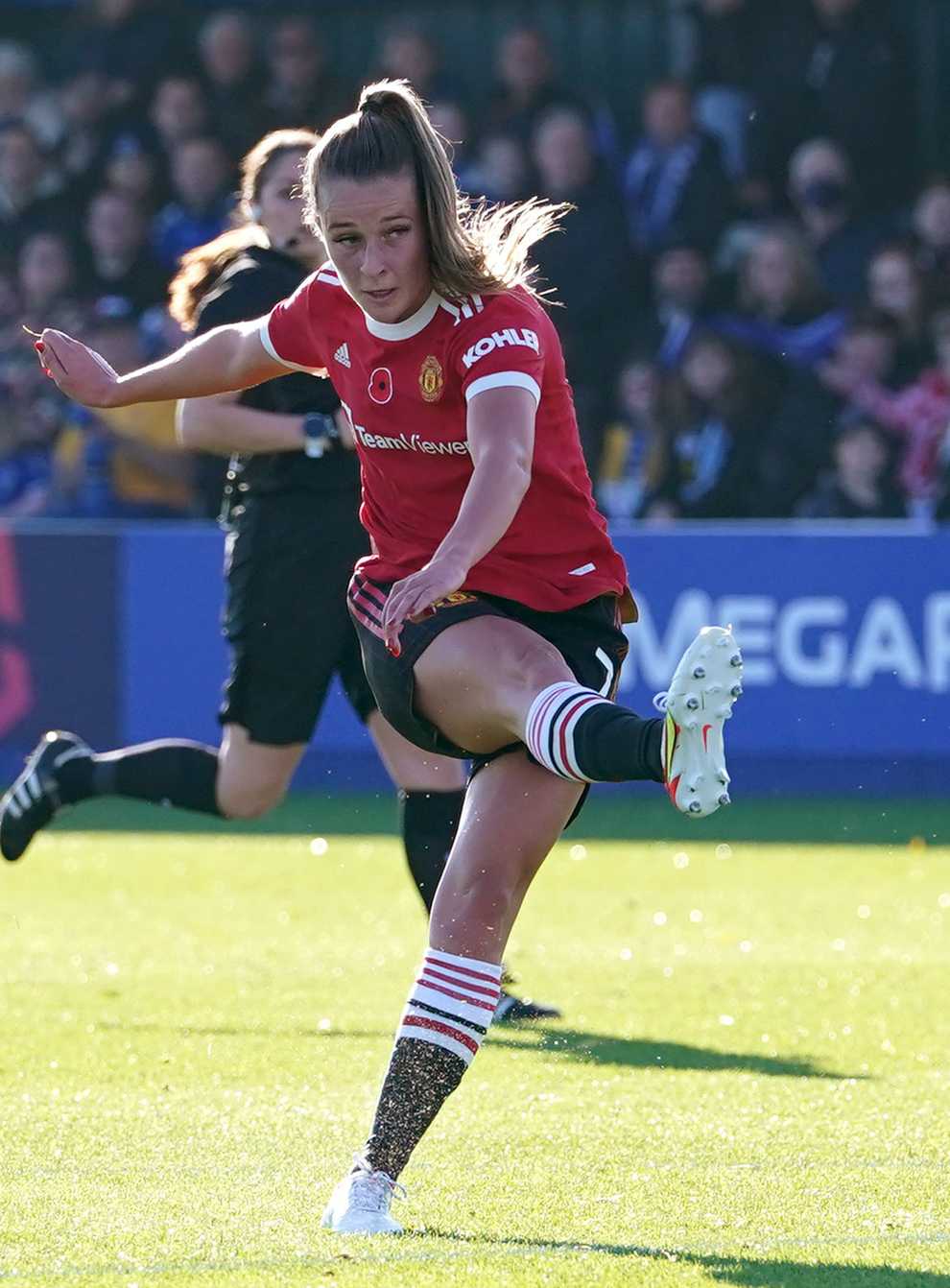 Ella Toone has signed a new contract with Manchester United (Martin Rickett/PA)