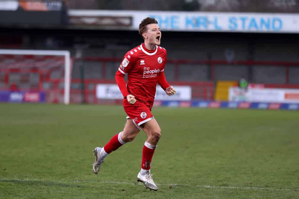 James Tilley fired Crawley to victory at Barrow (Andrew Matthews/PA)