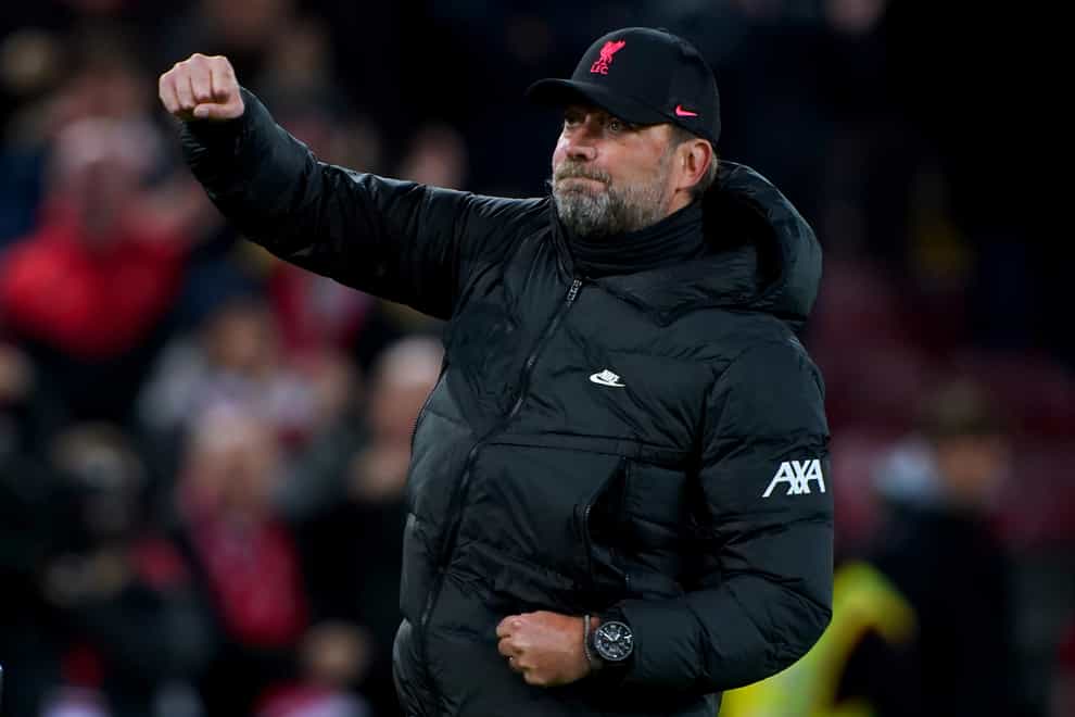 Liverpool manager Jurgen Klopp praised his side for their impressive performance in a 4-0 win over Arsenal (Peter Byrne/PA)