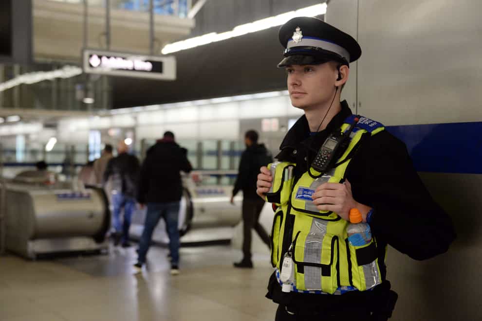 Police are urging the public to report anything suspicious in the run-up to Christmas (Victoria Jones/PA)