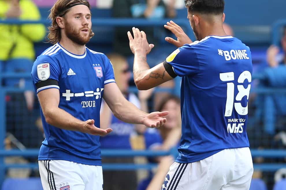Wes Burns is out for Ipswich (Nigel French/PA)