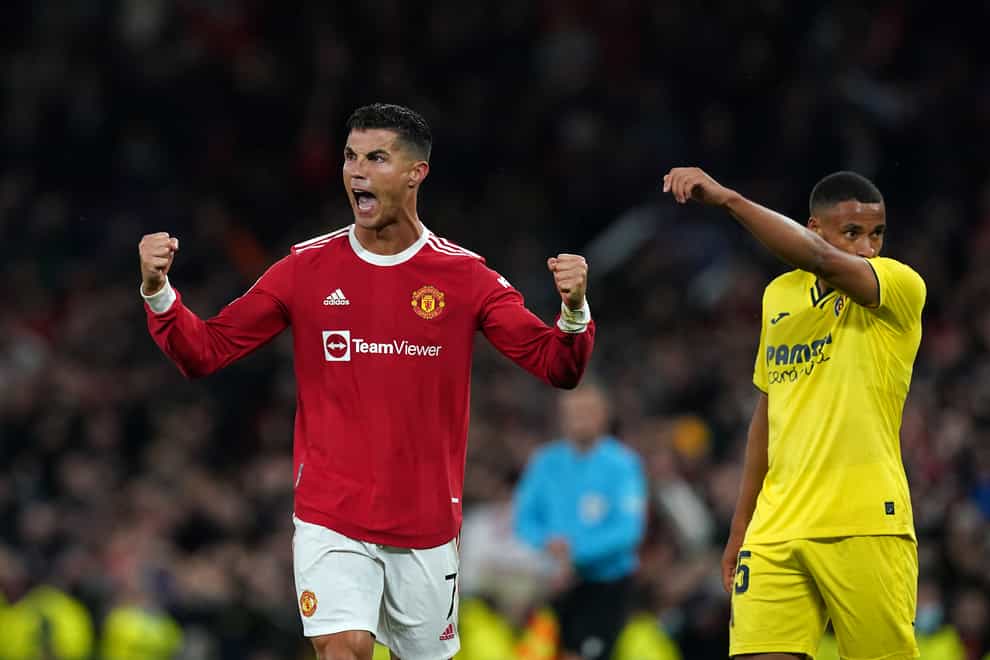 Villarreal lost 2-1 at Manchester United in September following a stoppage-time goal from Cristiano Ronaldo (left) (Martin Rickett/PA)