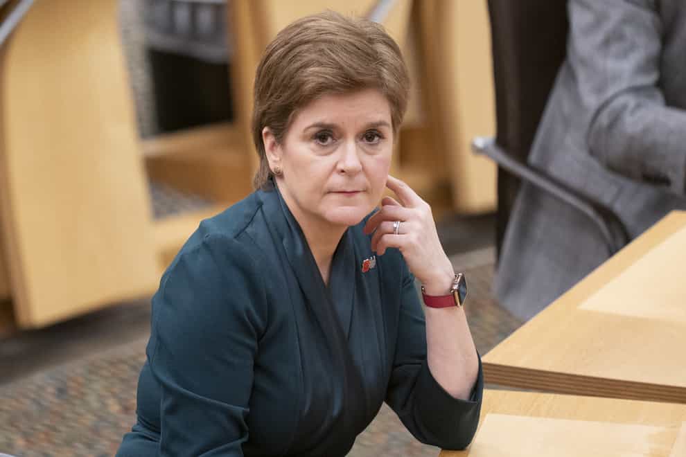 Nicola Sturgeon said it would not be ‘proportionate’ to extend the vaccine certification scheme to other venues at the moment (Jane Barlow/PA)