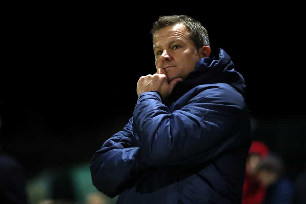 Barrow manager Mark Cooper was on the losing side on his return to Forest Green (Bradley Collyer/PA)