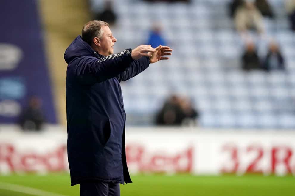 Coventry manager Mark Robins felt his side should have had a penalty against Birmingham (David Davies/PA)
