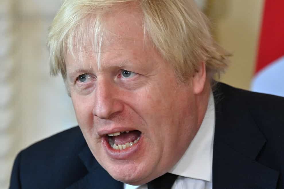 Prime Minister Boris Johnson reportedly did not comply with mask wearing stipulations during a theatre visit on Tuesday (Justin Tallis/PA)