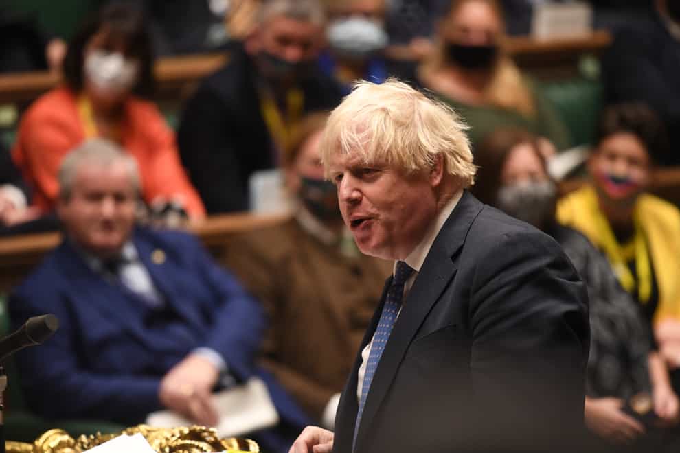Boris Johnson said the Government did not ‘want to see undue influence by potentially adversarial countries’ in the nation’s critical national infrastructure (UK Parliament/Jessica Taylor/PA)