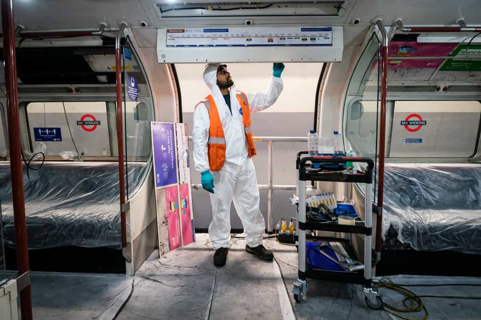 The Bakerloo line trains are the oldest in operation in the UK (Aaron Chown/PA)
