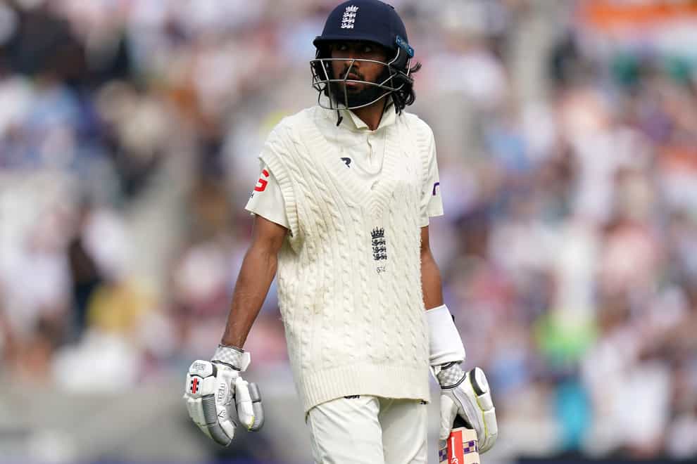 England’s Haseeb Hameed had been due to bat on Thursday before play was abandoned due to rain (Adam Davy/PA)