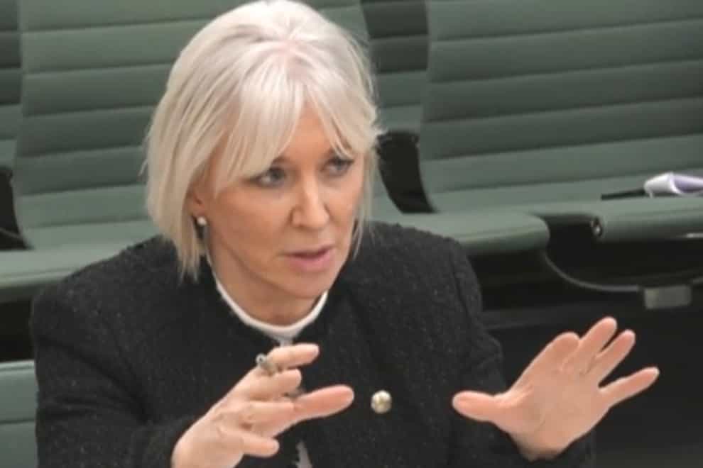 Culture Secretary Nadine Dorries says the Government supports the idea of an independent regulator for English football in principle (Handout from House of Commons/PA)
