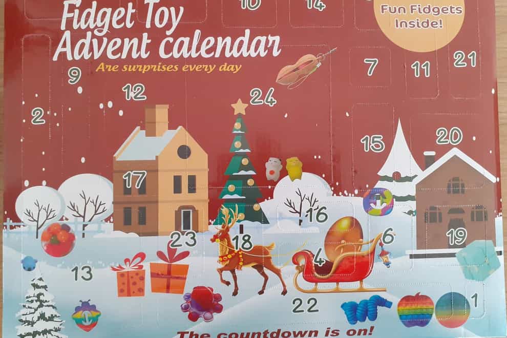 The toys inside the calendar were found to be toxic (North Lanarkshire Council/PA)