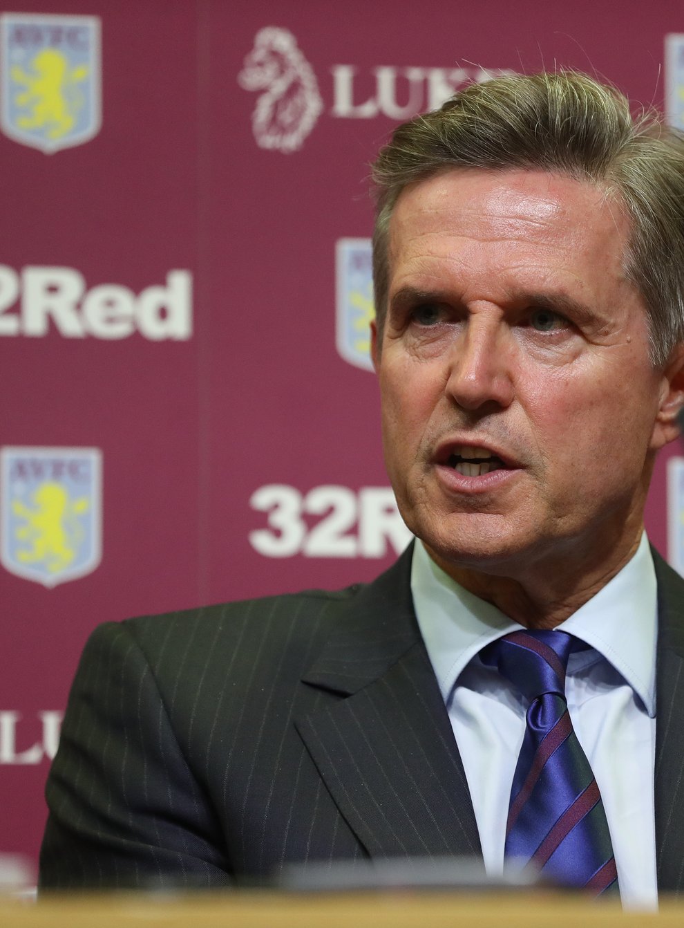 Aston Villa chief executive Christian Purslow is not in favour of a transfer levy on Premier League clubs (Mike Egerton/PA)