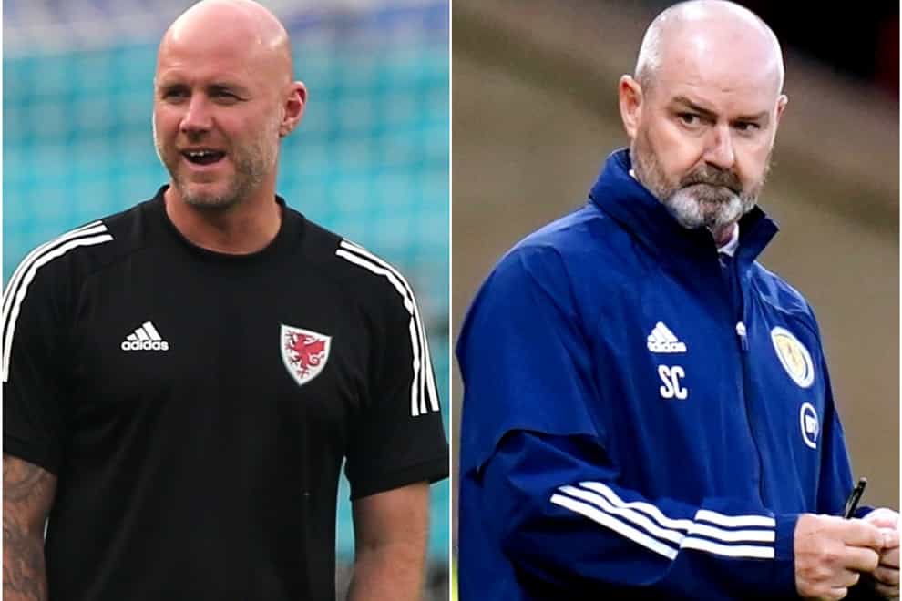 Rob Page and Steve Clarke (PA)