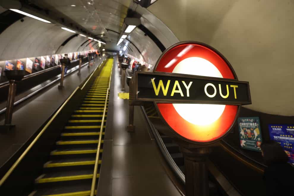 Passengers travel on the London Underground (James Manning/PA)